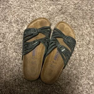 Birkenstock Dark Sandals with Buckle